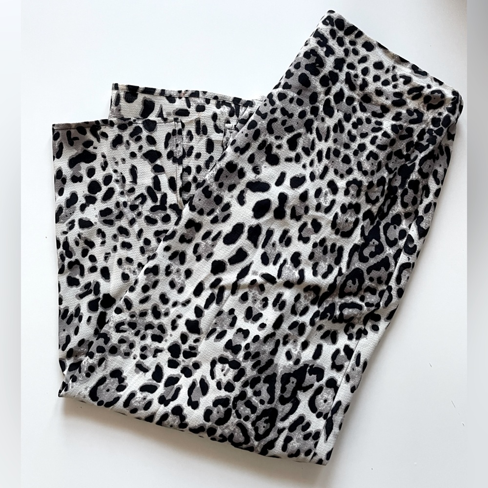 Leopard Print Midi Skirt